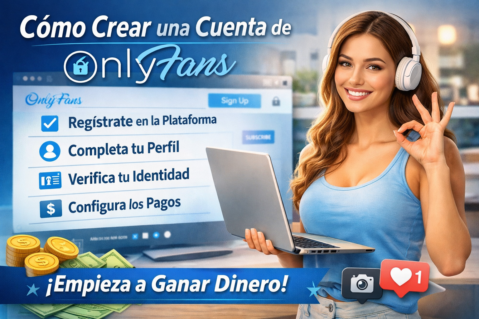 Cómo crear una cuenta de OnlyFans paso a paso en NextLevelAdult.com